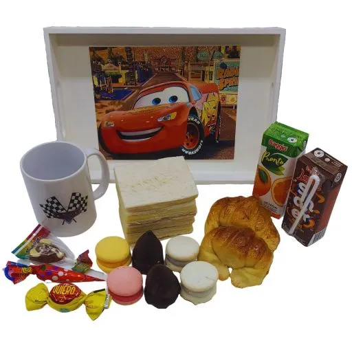 Desayuno o merienda cars o personaje favorito